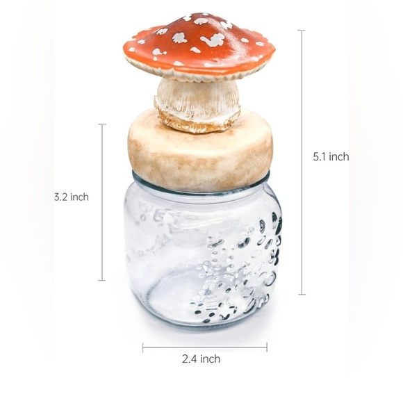 Artisan Mushroom Canister, NIB - Picture 3 of 9